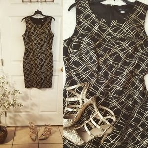 Tommy Hilfiger black and gold dress